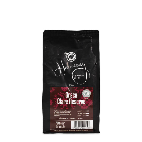 Hennessy Coffee Signature Grace Clare Reserve Coffee Ground 250g | Harris Farm Online