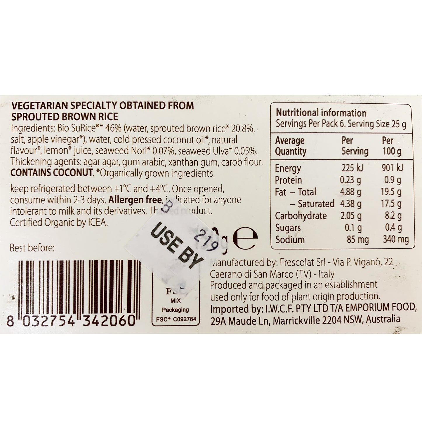 MozzaRisella Spreadable Blue Vegan Cheese150g