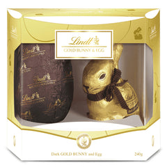 Lindt Dark Chocolate Gold Bunny and Egg | Harris Farm Online