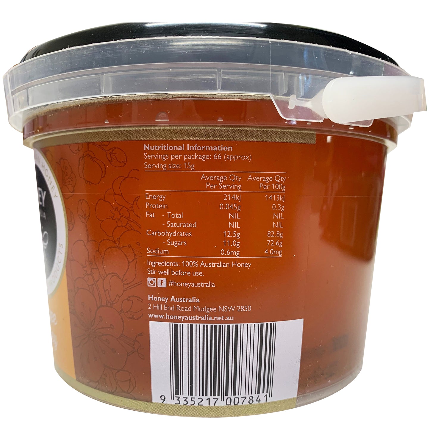Honey Australia Mudgee Honey 1kg
