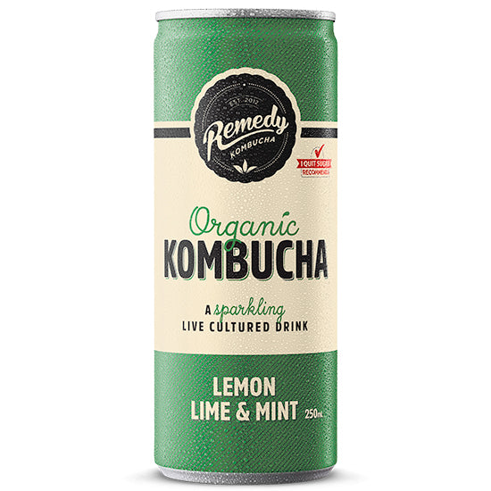 Remedy Organic Kombucha Lemon, Lime and Mint | Harris Farm Online
