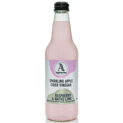 Applelachia Sparkling Apple Cider Vinegar Raspberry and Native Lime | Harris Farm Online