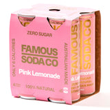 Famous Soda Co. Sugar Free Pink Lemonade | Harris Farm Online