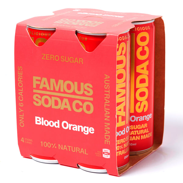 Famous Soda Co. Sugar Free Blood Orange | Harris Farm Online