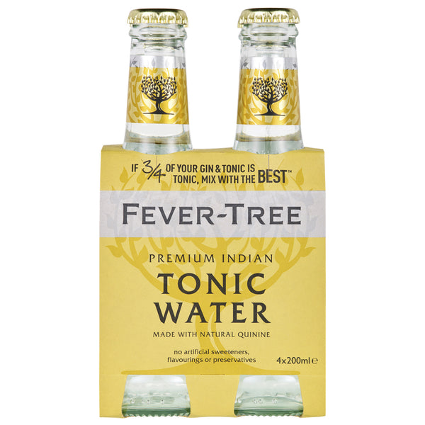 FeverTree Premium Indian Tonic Water 4 x200ml