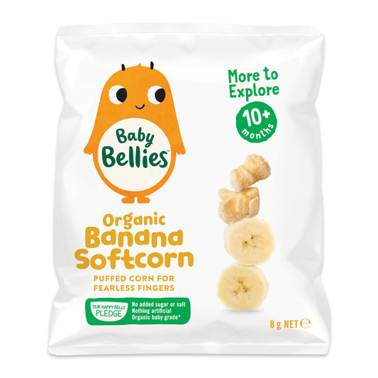 Baby Bellies Organic Banana Softcorn 8g | Harris Farm Online