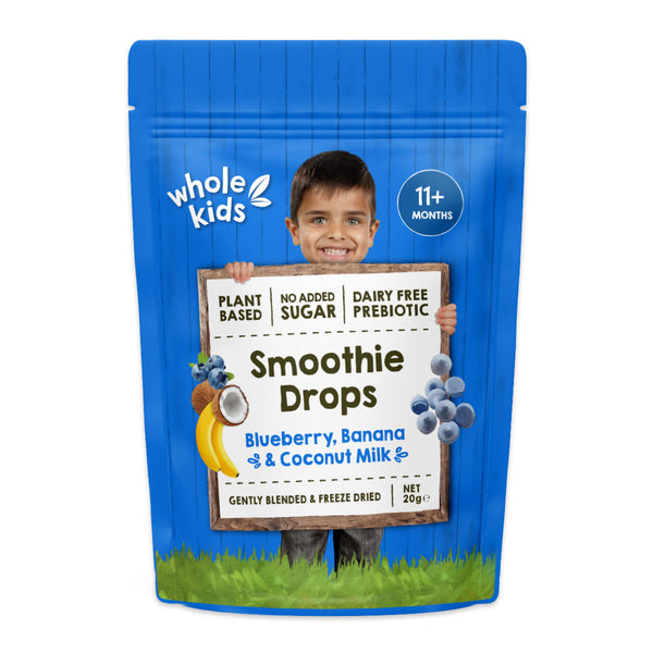 Whole Kids Smoothie Drops Blueberry Banana and Coconut Milk 20g | Harris Farm Online
