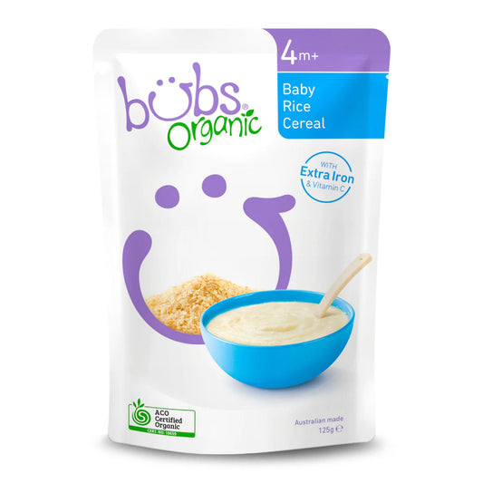 Bubs Organic Baby Rice Cereal 125g | Harris Farm Online