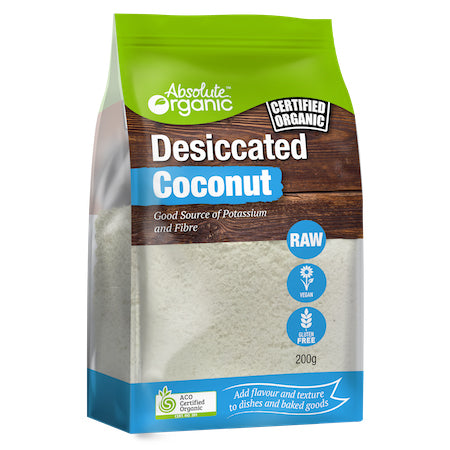 Absolute Organic - Desiccated Coconut (200g)