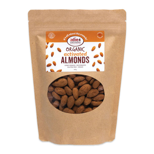 2Die4 Live Foods Activated Organic Almonds 120g | Harris Farm Online