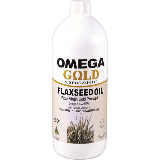 Omega Gold Organic Flaxseed Oil 1L