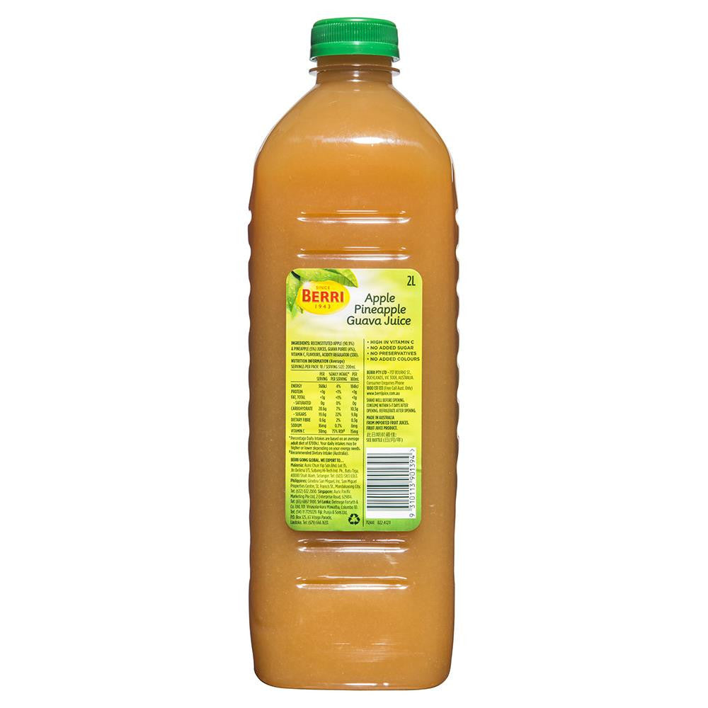 Berri Apple Pineapple Guava Juice 2L , Grocery-Drinks - HFM, Harris Farm Markets
 - 2