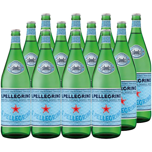 San Pellegrino - Sparkling Water - Glass Bottle Crown (Case Sale) | Harris Farm Online