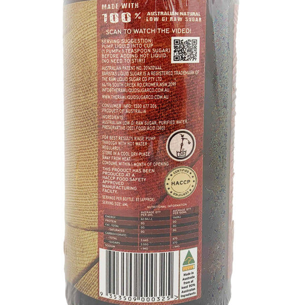 The Raw Liquid Sugar Co. Baristas Raw Liquid Sugar | Harris Farm Online