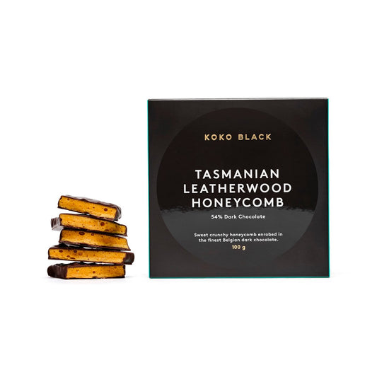 Koko Black Dark Chocolate Tasmanian Leatherwood Honeycomb | Harris Farm Online