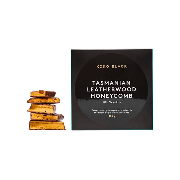 Koko Black Milk Chocolate Tasmanian Leatherwood Honeycomb | Harris Farm Online