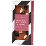 Koko Black Milk Chocolate Cranberry Macadamia and Cherry | Harris Farm Online