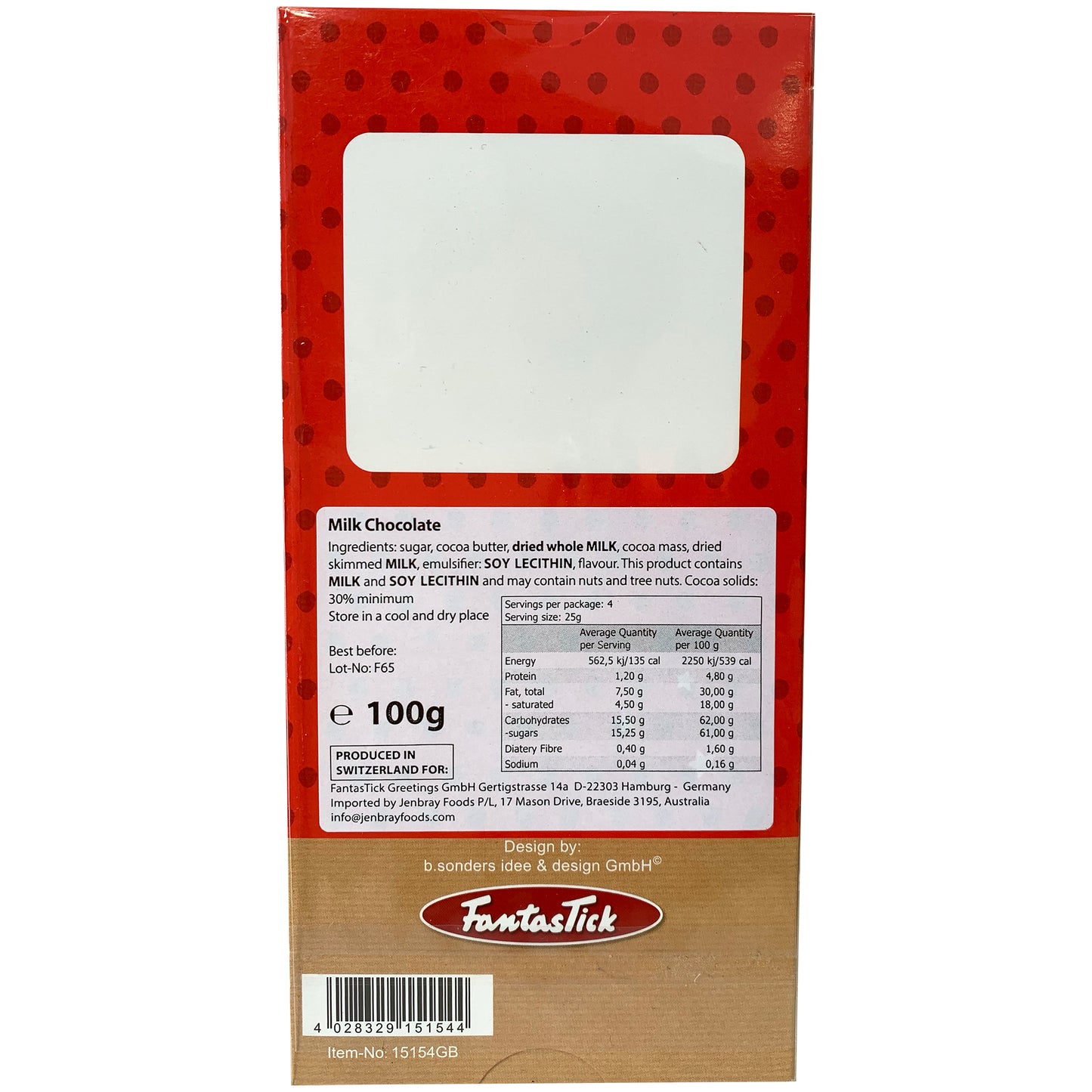 Fantastick - Chocolate Milk - Seasons Greetings (100g)