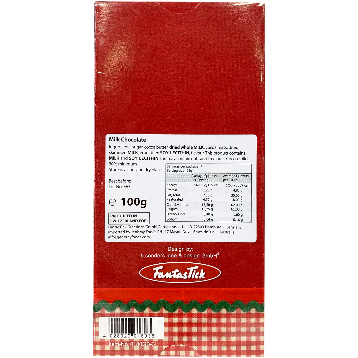 Fantastick - Chocolate Milk - Merry Christmas and A Happy New Year (100g)