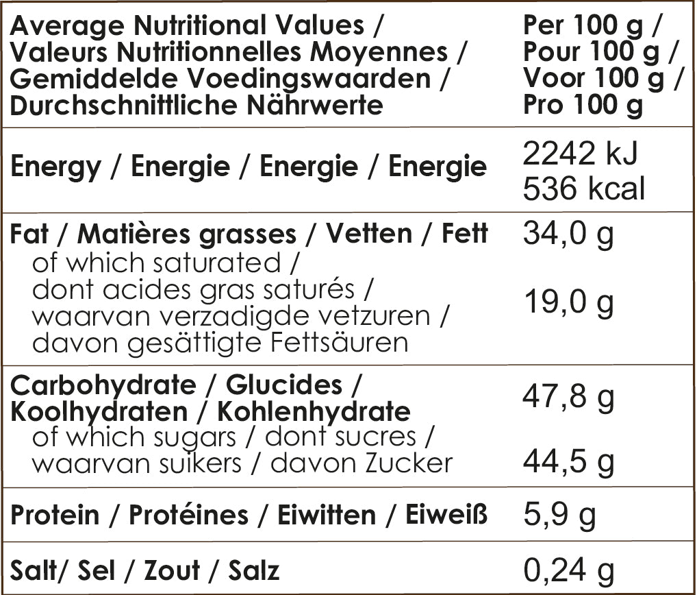 Belvas Belgian Thins Organic Chocolate Florentin | Harris Farm Online