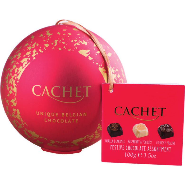 Cachet Assorted Chocolate Pralines Christmas Bauble | Harris Farm Online