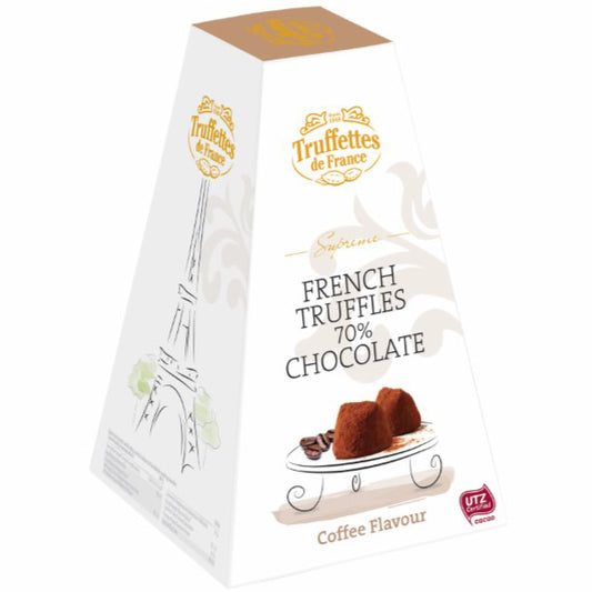 Chocmod French Truffles Dark Chocolate 70% with Coffee Flavoured Cocoa Nibs | Harris Farm Online