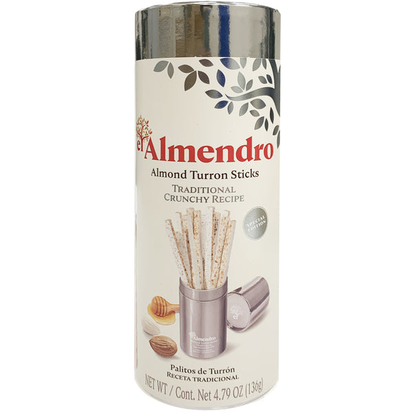 El Almendro Crunchy Almond Turron Sticks Traditional 136g