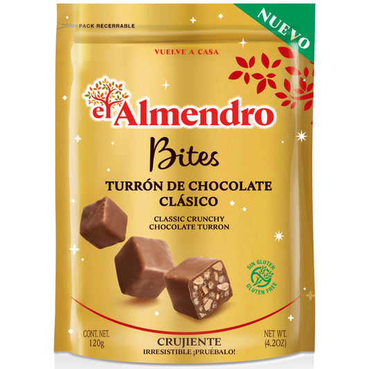 El Almendro Bites Classic Crunchy Chocolate Turron | Harris Farm Online