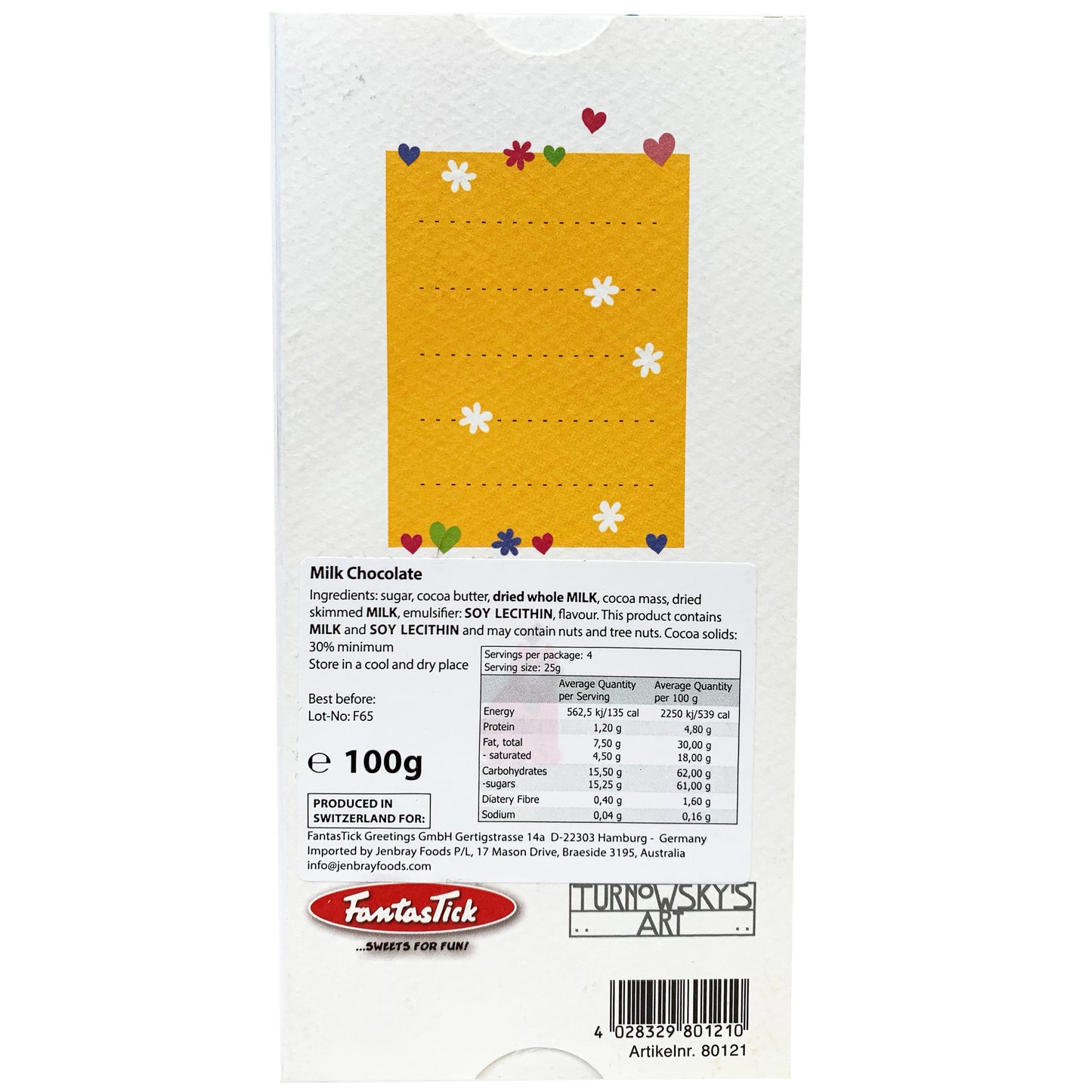 Fantastick - Chocolate Milk - Cats Print (100g)