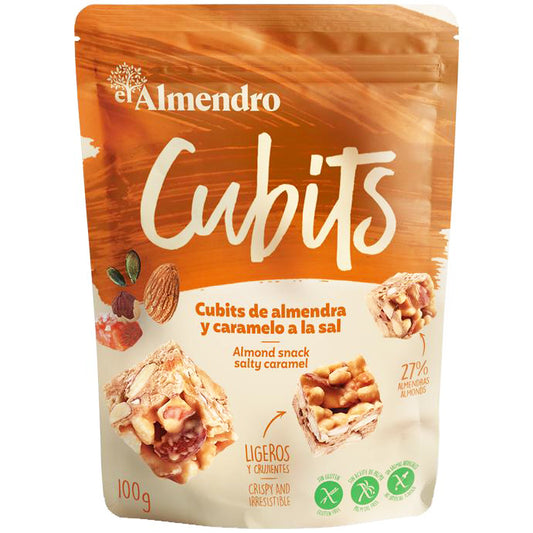 El Almendro Cubits Almond Snack Salted Caramel | Harris Farm Online