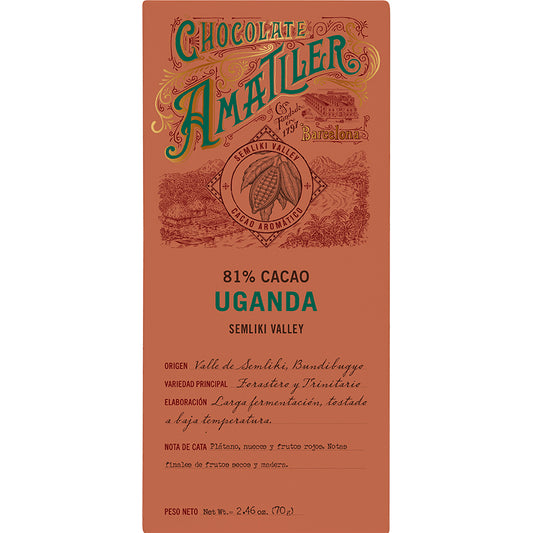 Amatller Uganda Dark Chocolate 81% | Harris Farm Online
