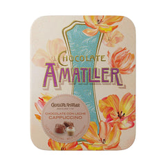 Amatller Milk Chocolate Cappuccino Flowers Tin | Harris Farm Online