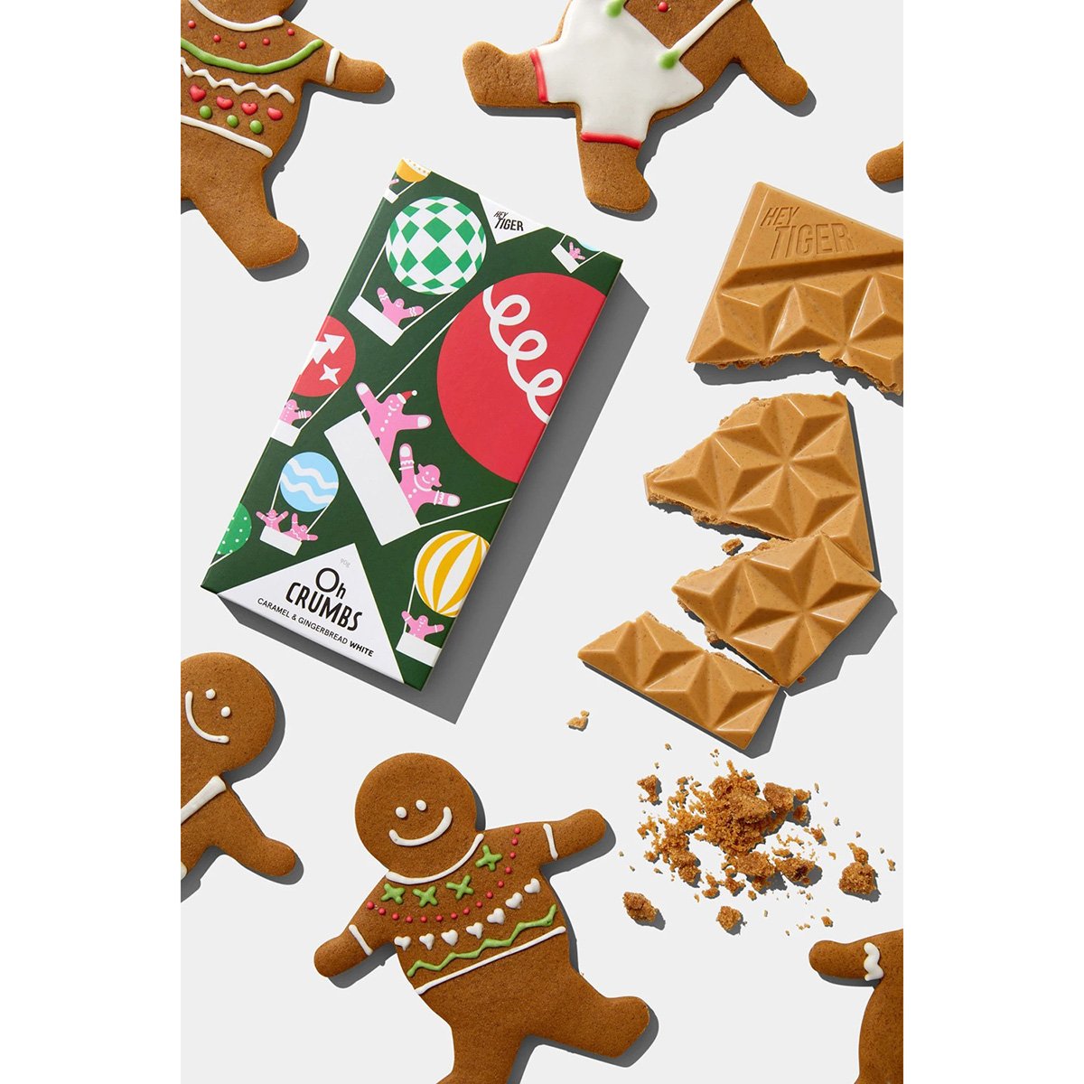 Hey Tiger Caramel and Gingerbread White Chocolate 90g