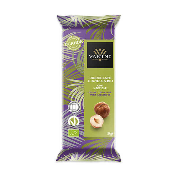 Vanini Organic Gianduja Chocolate with Hazelnuts 85G | Harris Farm Online