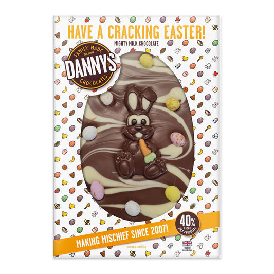 Danny's Cracking Easter Super Size Swirl Bar Rabbit 175g | Harris Farm Online