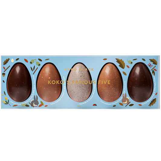 Koko Black Famous Five Egg Collection Chocolate | Harris Farm Online
