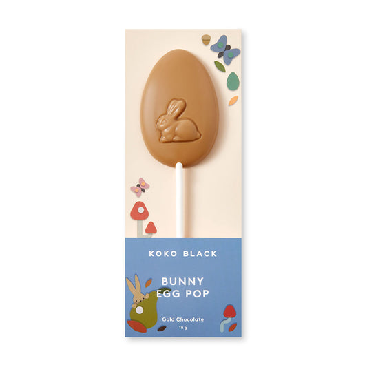 Koko Black Bunny Egg Pop Gold Chocolate 18g | Harris Farm Online