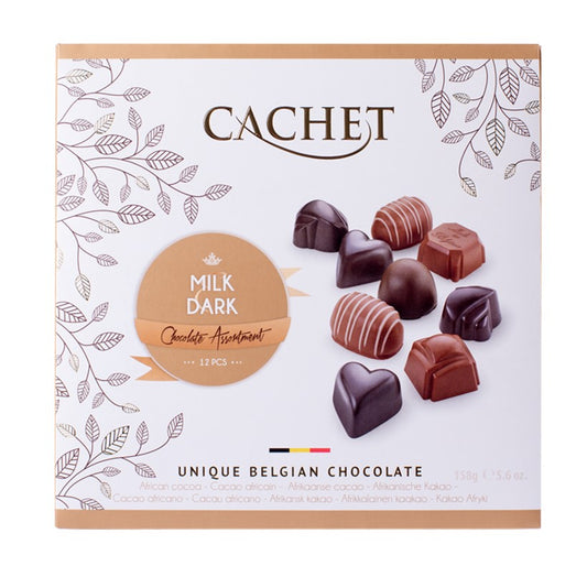 Cachet Rectangle Milk Dark Box 158g