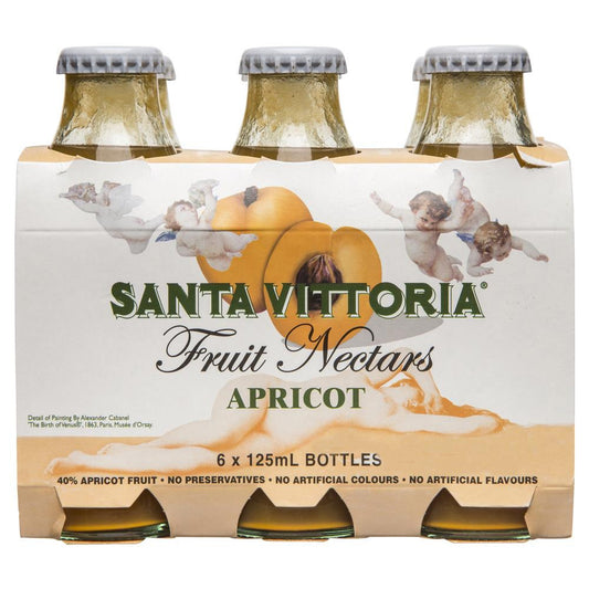 Santa Vittoria Fruit Nectars Apricot Drink 6x 125mL , Grocery-Drinks - HFM, Harris Farm Markets
 - 1