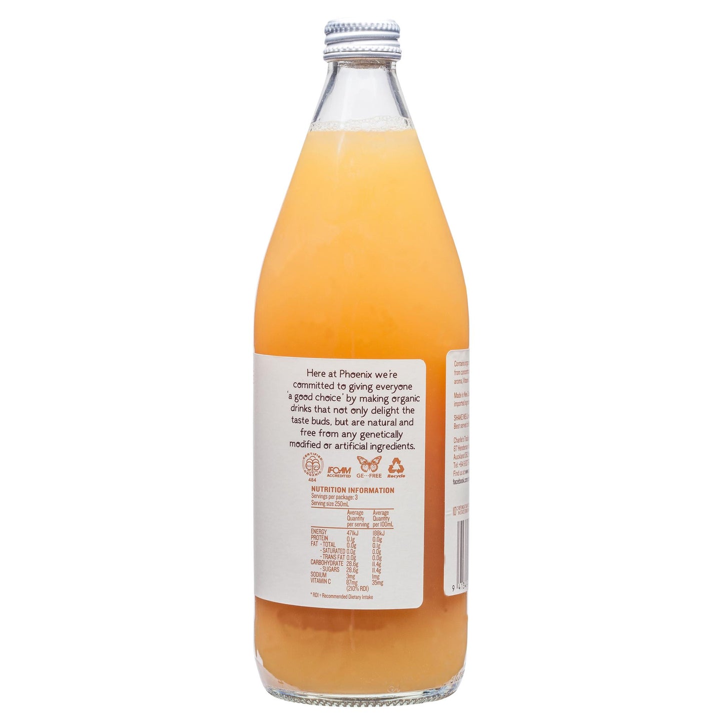 Phoenix Organic Apple Juice 750ml , Grocery-Drinks - HFM, Harris Farm Markets
 - 2