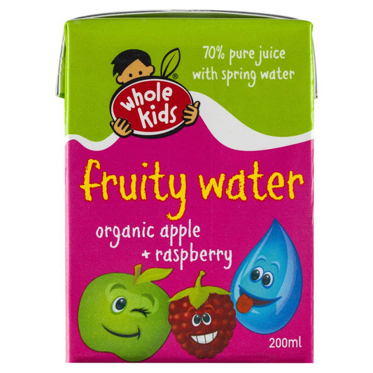 Whole Kids Fruity Water Organic Apple Raspberry 200ml , Grocery-Drinks - HFM, Harris Farm Markets
 - 1