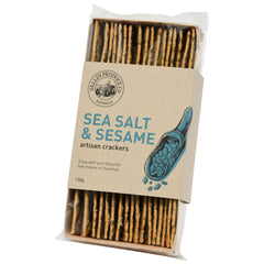 Valley Produce Co Sea Salt and Sesame Artisan Crackers 130g