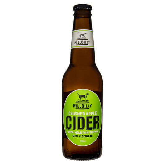 Hillbilly Crushed Apple Non Alcoholic Cider 330ml , Grocery-Drinks - HFM, Harris Farm Markets
 - 1