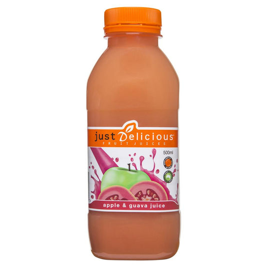 Just Delicious Apple Guava Juice 500mL , Frdg1-Drinks - HFM, Harris Farm Markets
 - 1