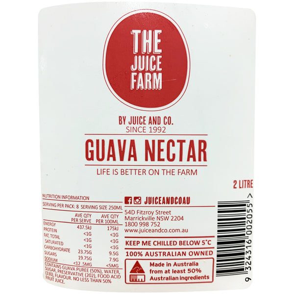 The Juice Farm Guava Nectar Juice 2L