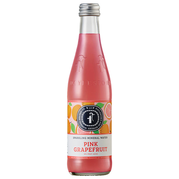 Daylesford and Hepburn Sparkling Mineral Water Pink Grapefruit 300ml