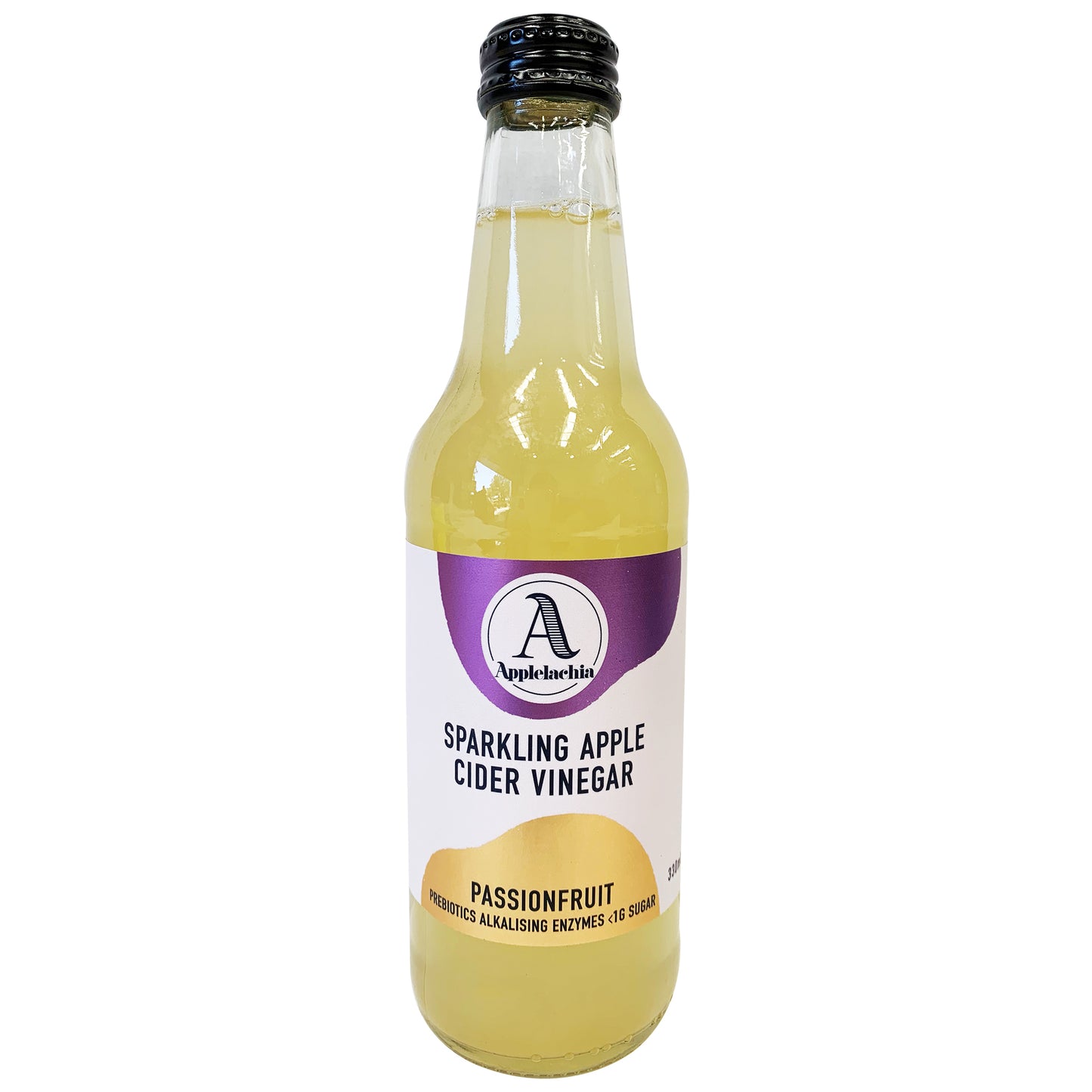 Applelachia Sparkling Apple Cider Vinegar Passionfruit 330ml