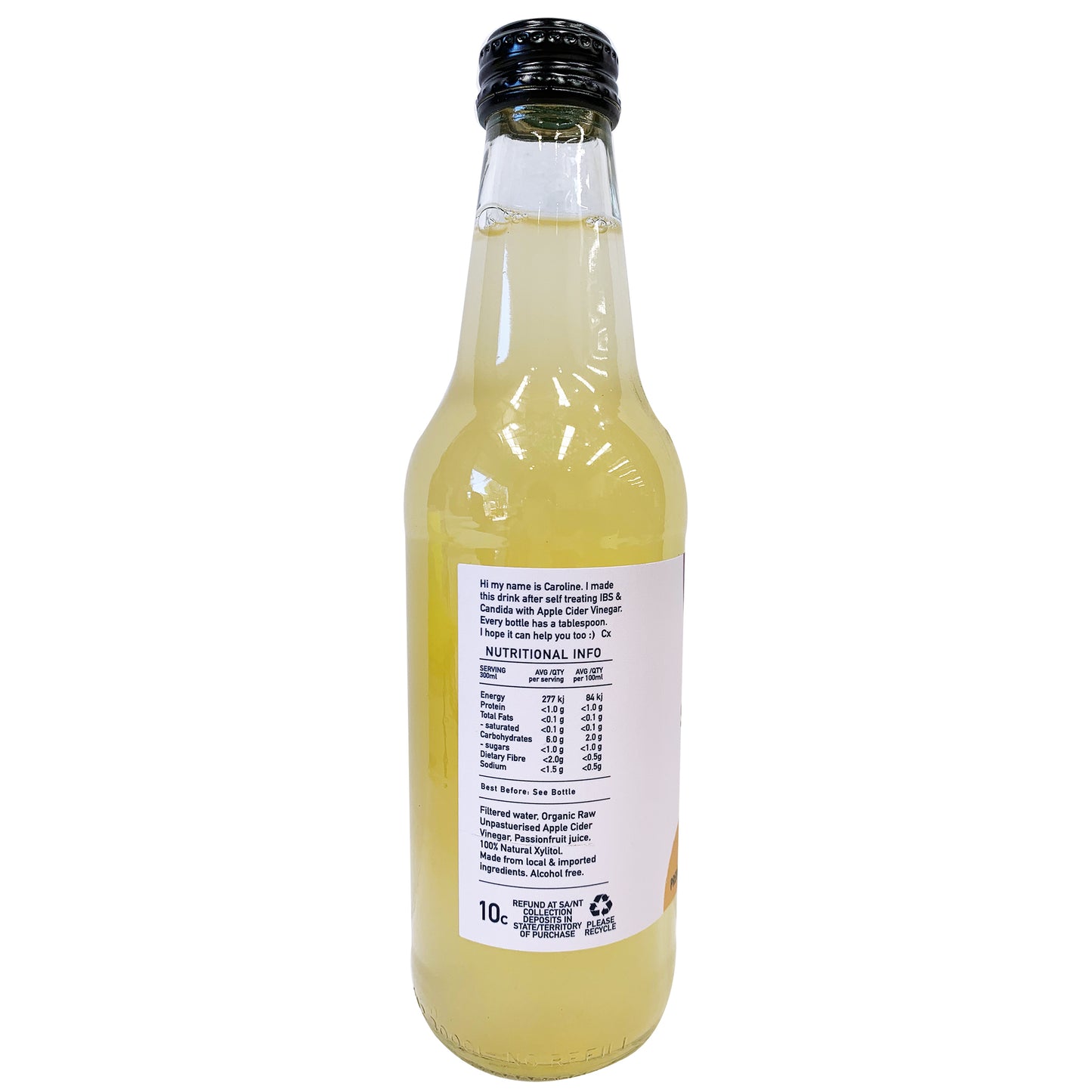 Applelachia Sparkling Apple Cider Vinegar Passionfruit 330ml