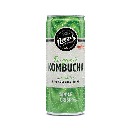 Remedy - Drinks Sparkling Organic Kombucha - Apple Crisp (4pk x 250mL)
