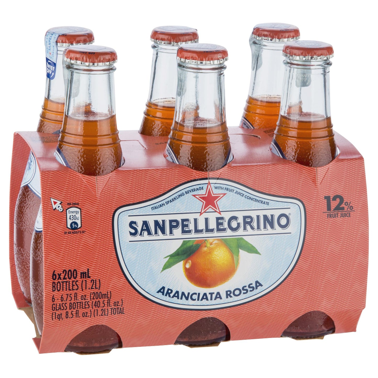 San Pellegrino Aranciata Rossa 6 X 200ml , Grocery-Drinks - HFM, Harris Farm Markets
 - 1